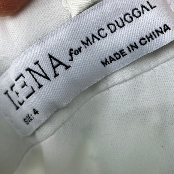 Ieena For Mac Duggal Gown Womens Size 4 V-Neck Floral A-Line Dress - Picture 5 of 9